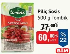 TOMBİK PİLİÇ SOSİS 500 G